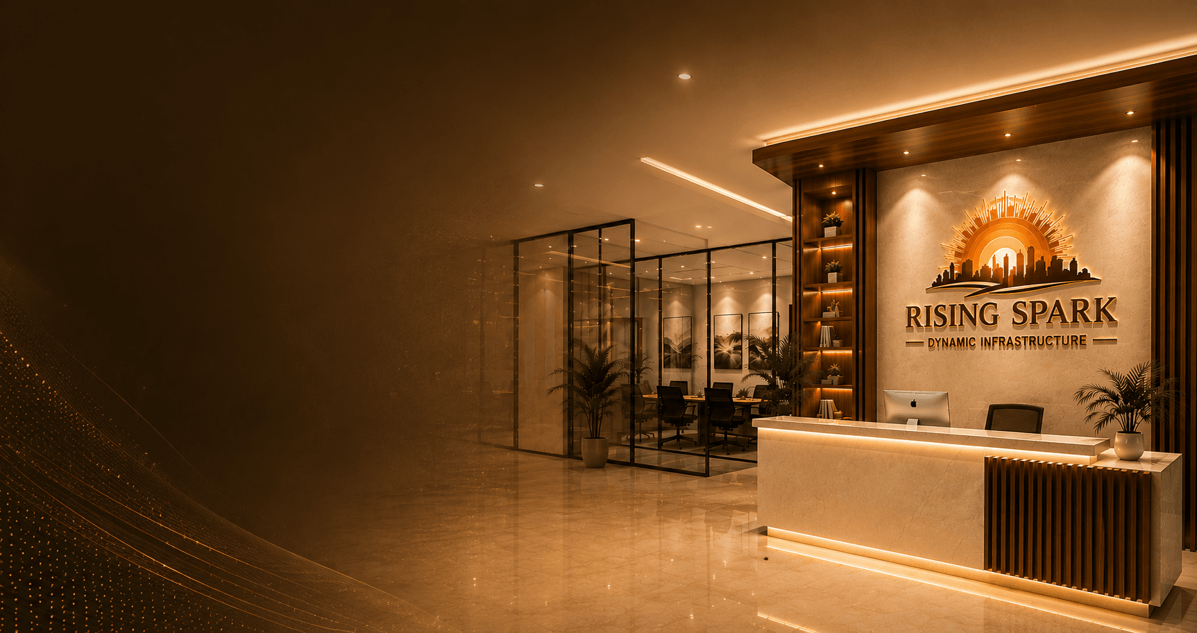 Rising Spark Dynamic Infra office reception
