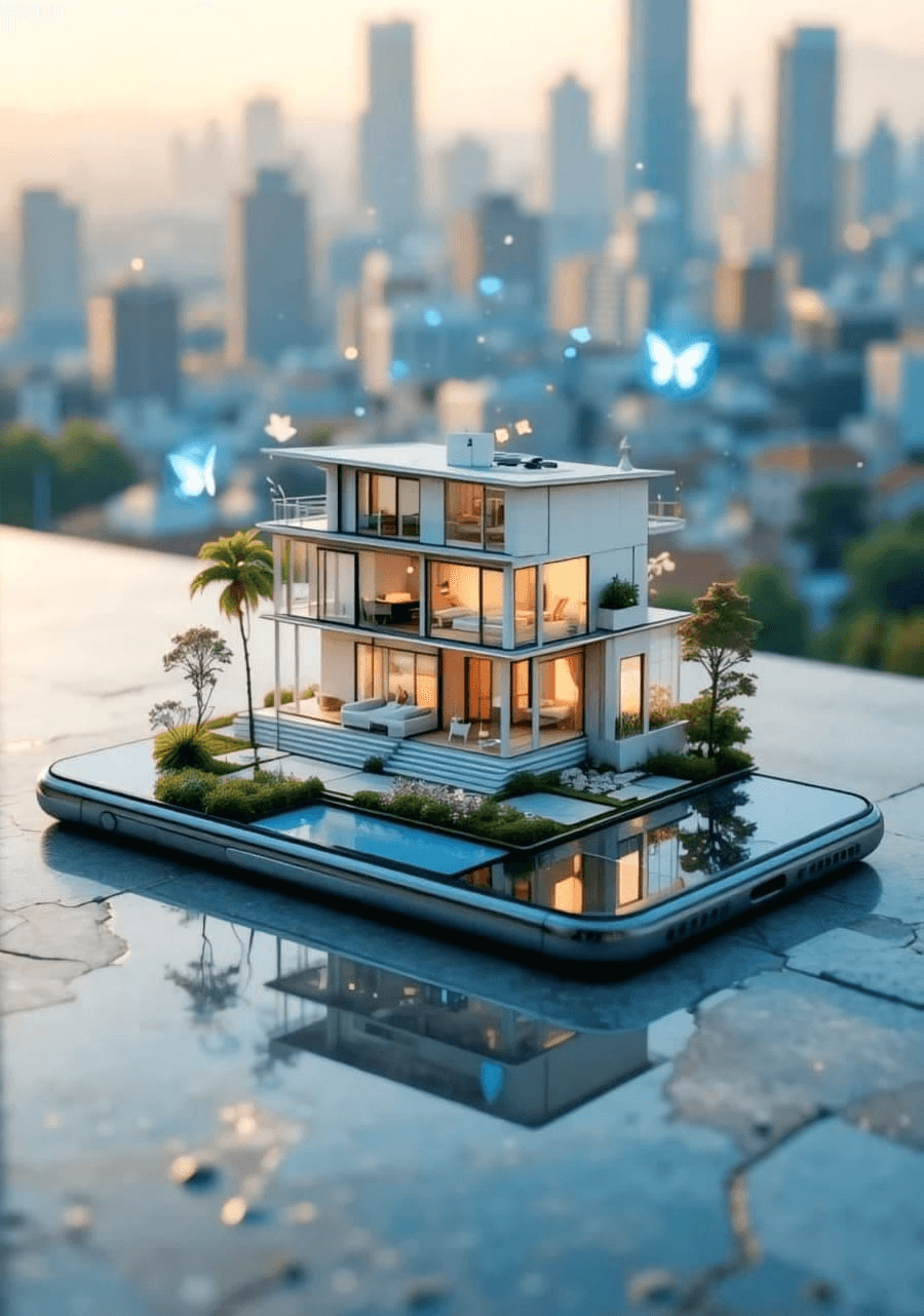 Premium Rising Spark apartment development at dusk